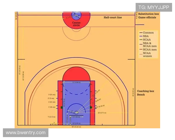 NBA球场的标准大小和相关规则有哪些